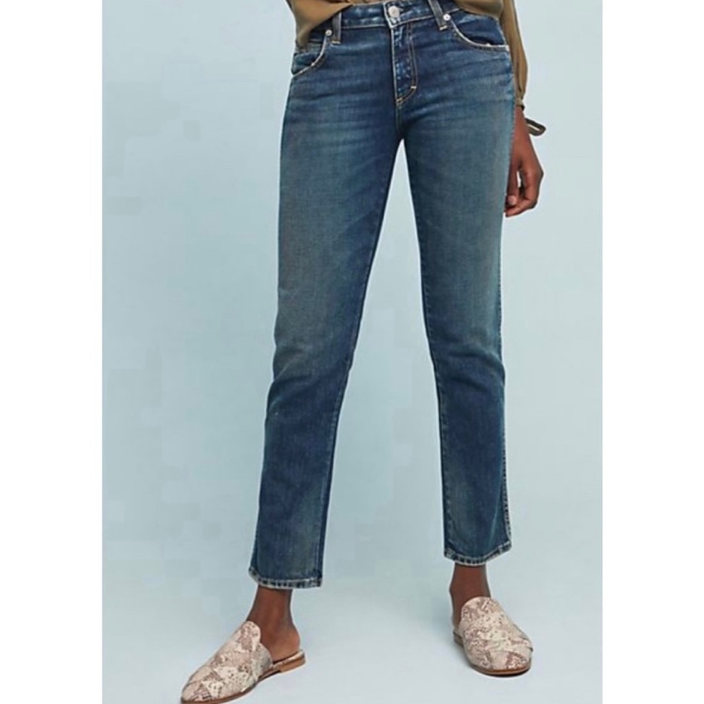 NWT AMO Kate Mid Rise Straight Jeans